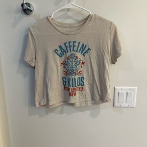 Crop top workout shirt